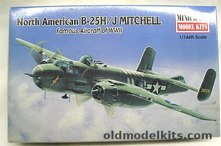 Minicraft 1/144 North American B-25H/J Mitchell, 14405 plastic model kit